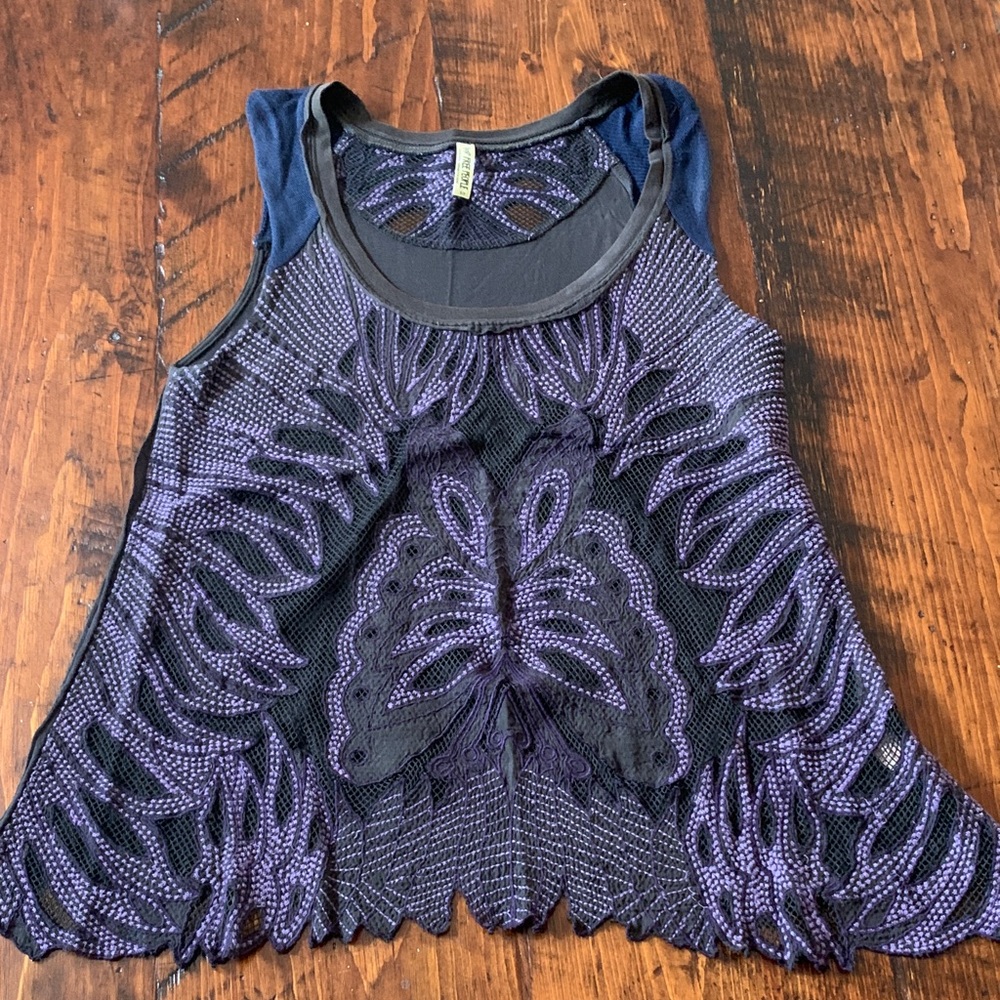 Free People Butterfly Design Women's Tank Top